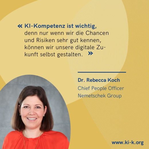Kachel: KI-Kompetenz ist wichtig, weil … (Dr. Rebecca Koch)